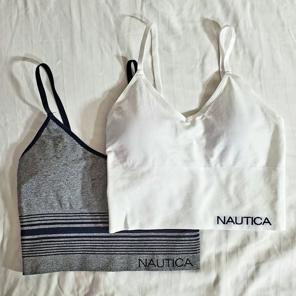 Nautica 2-Pack Striped Bralette